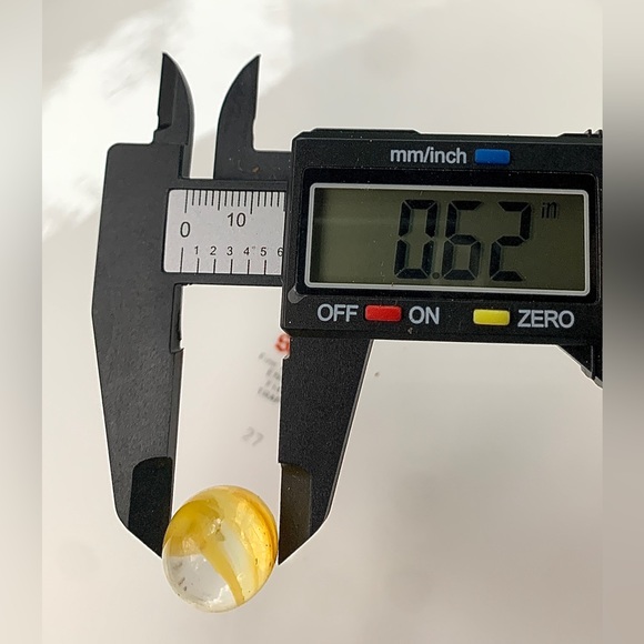 Vintage Yellow Egg Yolk Cat’s Claw Blown Glass Antique Marble - Picture 2 of 16